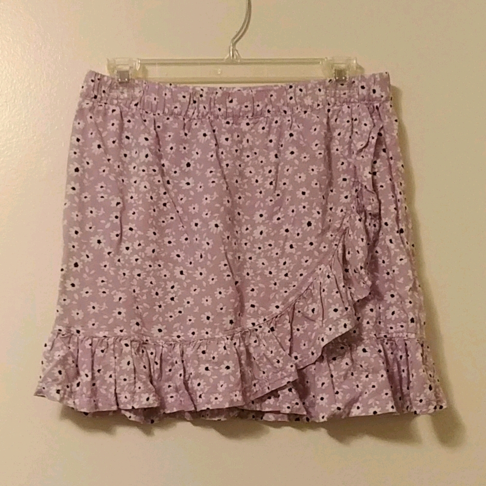 H&M Floral Ruffled Miniskirt - US 10